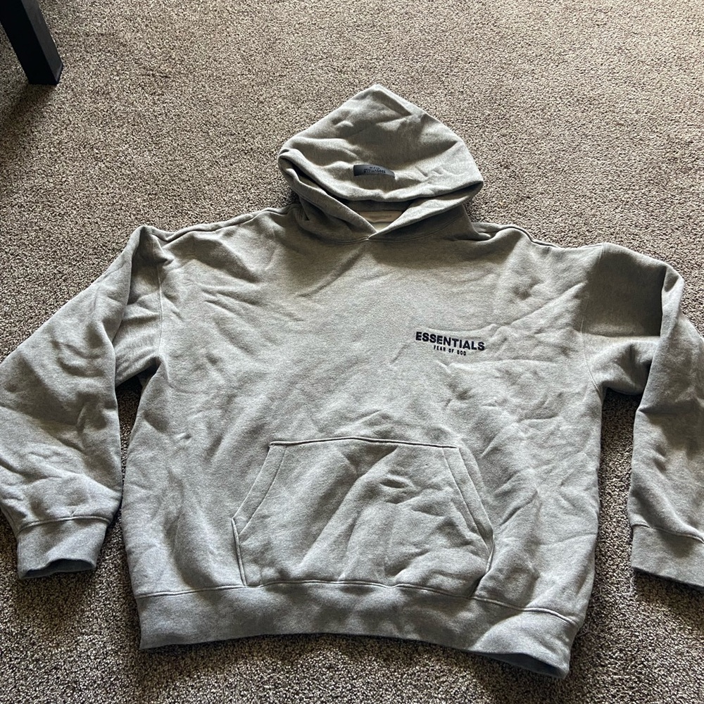 Fear of God Essentials Gray Hoodie